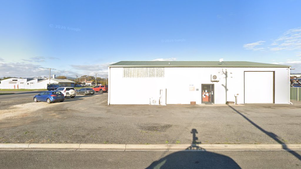 The Baker Automotive workshop on Thornfeldt Street, Stawell, seen from the road
